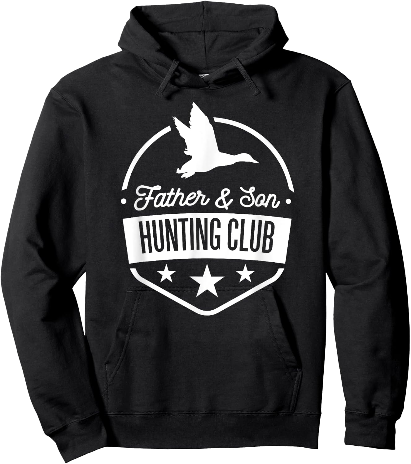 Father & Son Hunting Club - Duck - Proud Dad Hunter Hoodie - Hoodie | Black