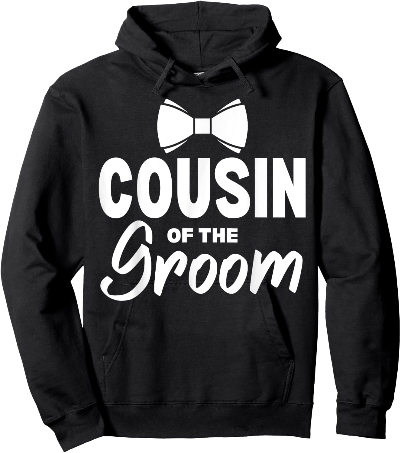 Cousin of the Groom Wedding Party Family Costume Hoodie - Hoodie | Black
