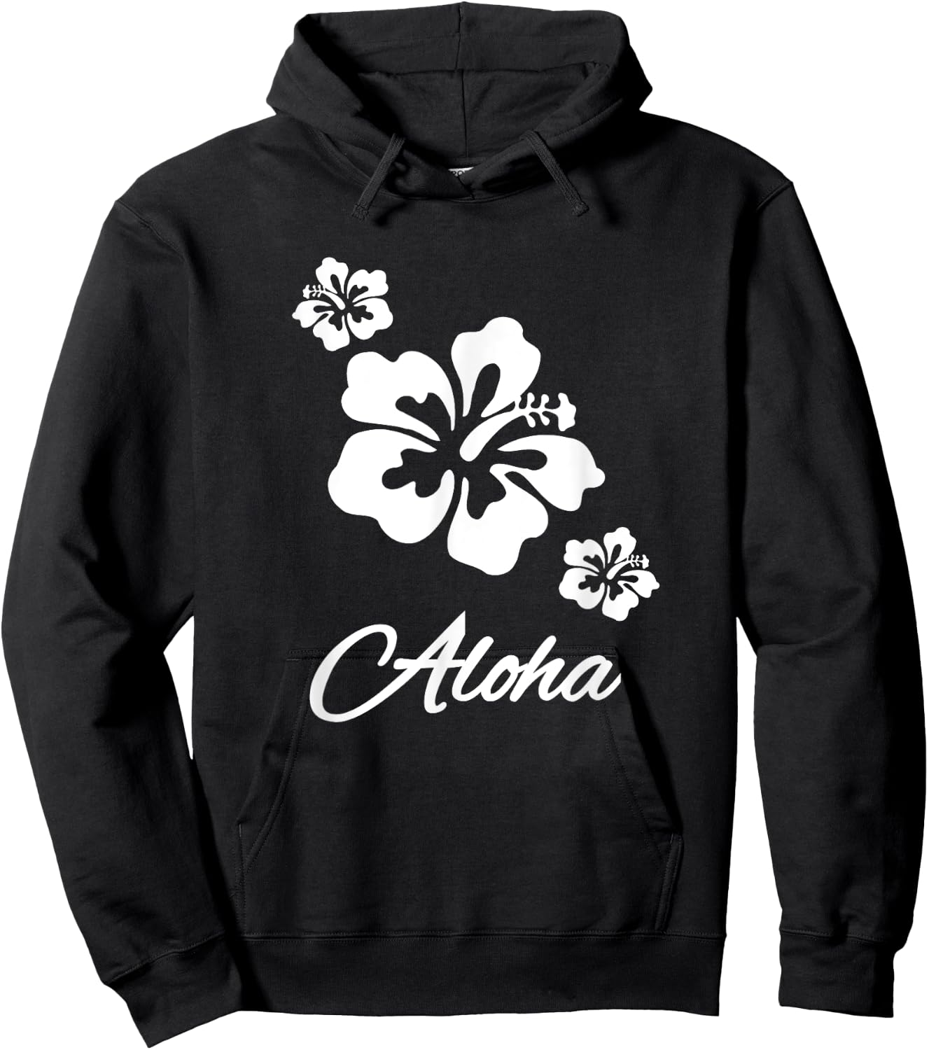 Aloha Hawaiian Islands Hibiscus Flower Hawaii Surf Surfer Hoodie - Hoodie | Black