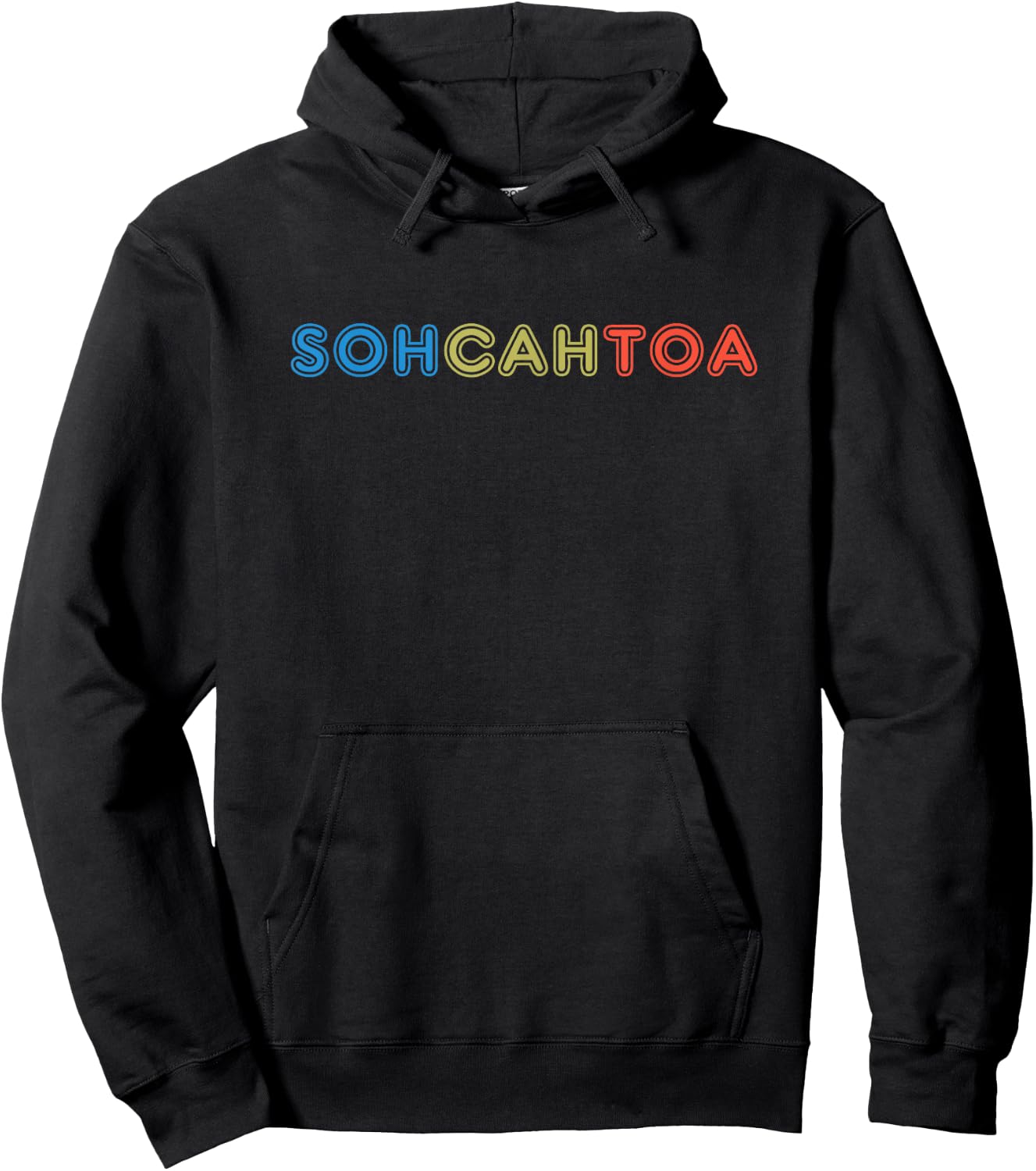 SOHCAHTOA Math Gift Teacher Student SOH CAH TOA Trig Hoodie - Hoodie | Black