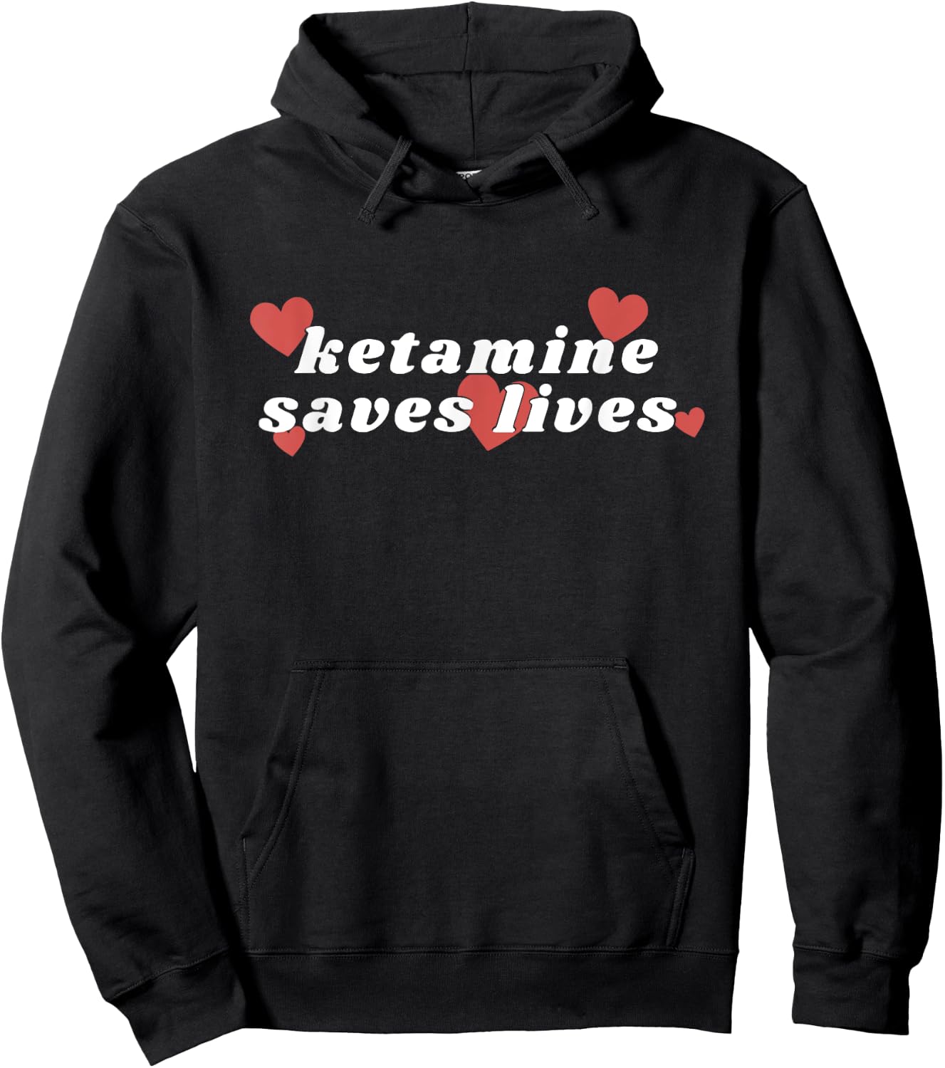 Ketamine Horse Emergency Ketamine Saves Lives Hoodie - Hoodie | Black