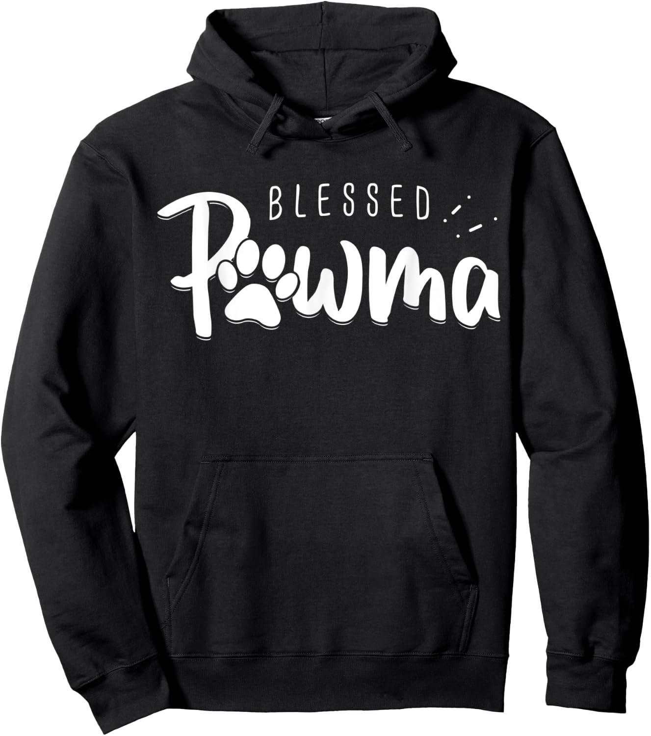 Dog Grandma Shirt Blessed Pawma Mothers Day Gifts Women Dogs Hoodie - Hoodie | Black