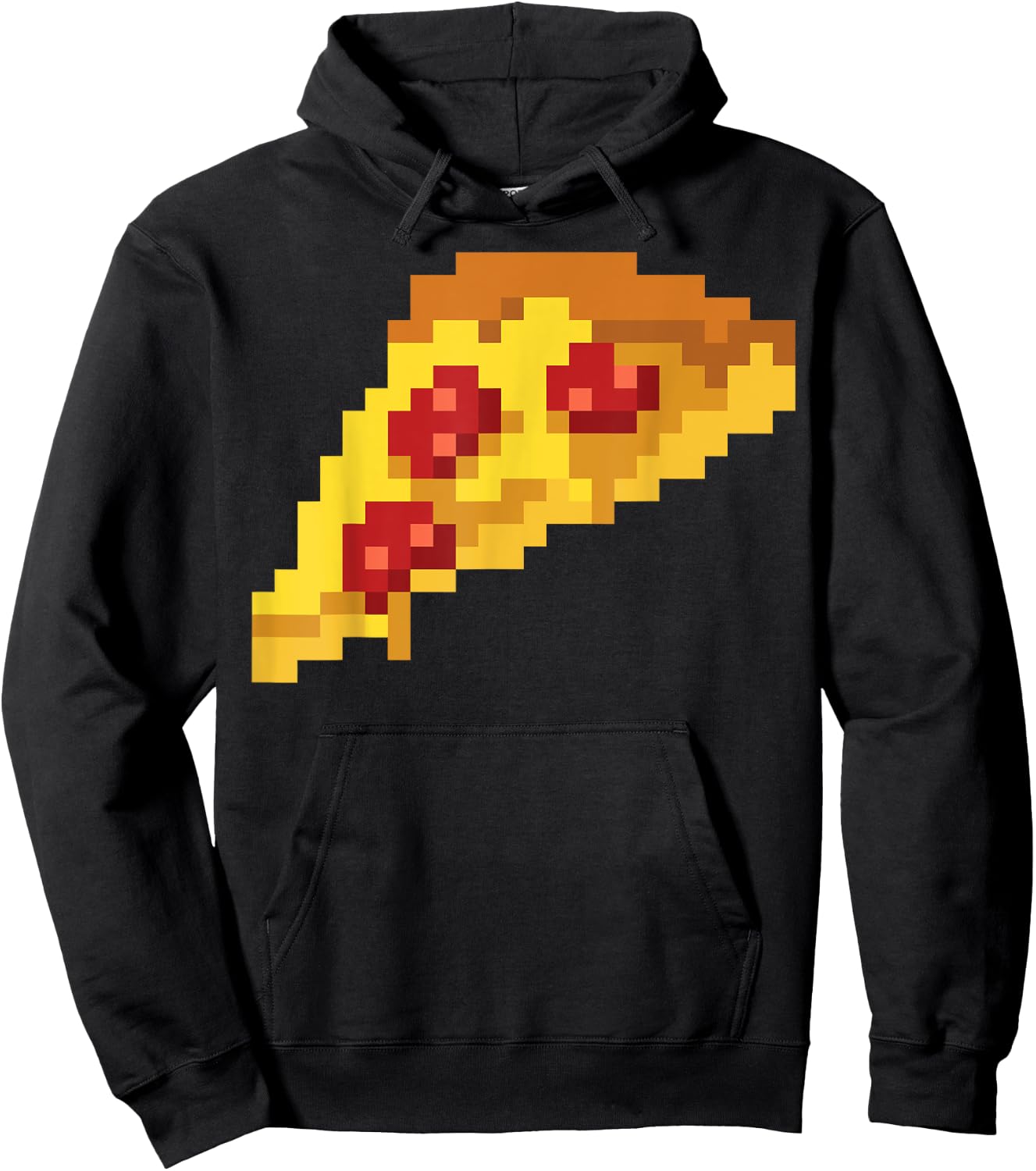 Pixel Pizza 80s Video Game Retro 8-bit Halloween Costume Hoodie - Hoodie | Black