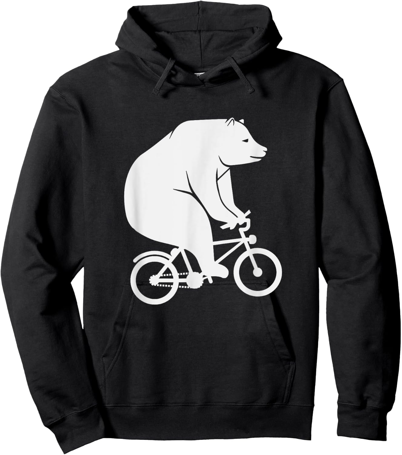 Animal Cyclist Toddlers Kids Gift Bear Cycling Bicycle Hoodie - Hoodie | Black