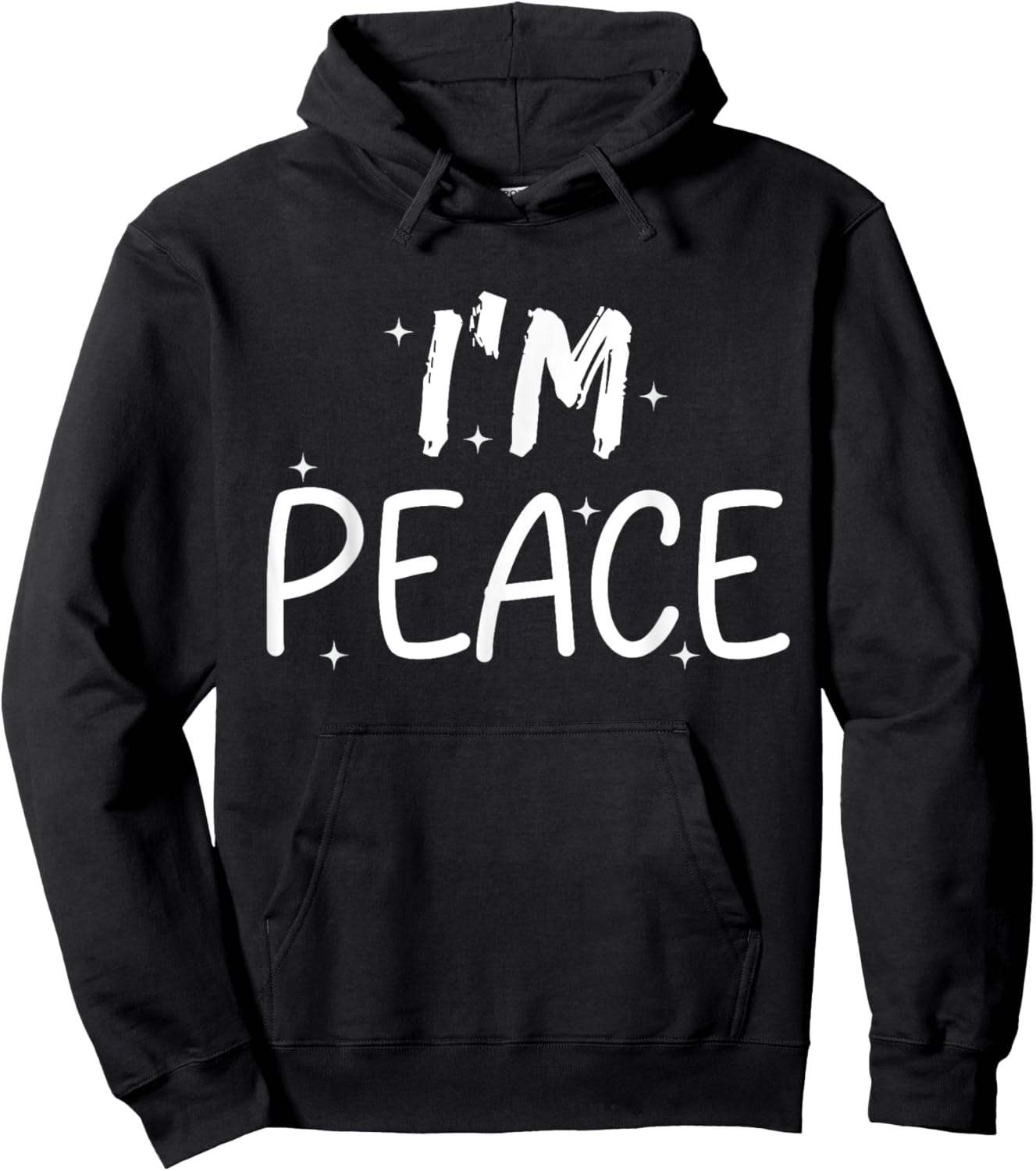 I Come in Peace I'm Peace Funny Matching Couples Hoodie - Hoodie | Black