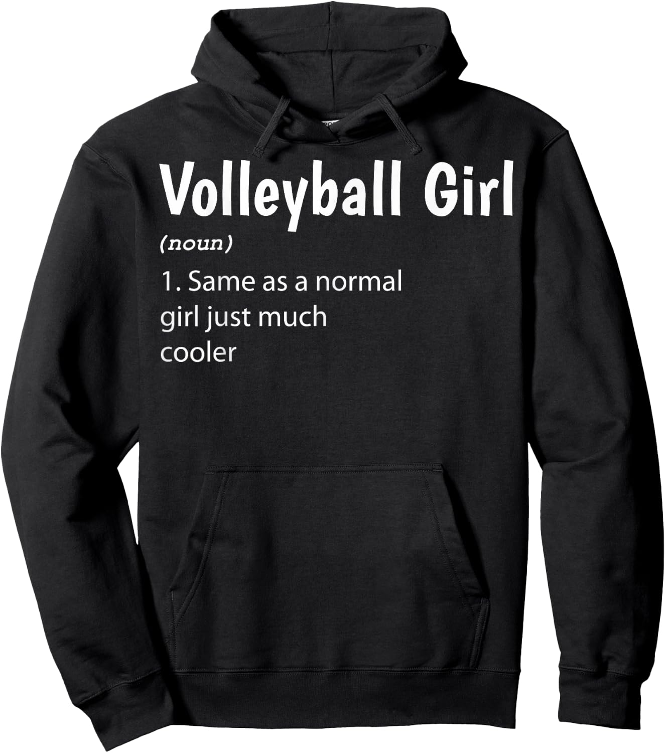 Volleyball Girl Definition Volleyball Girls Hoodie - Hoodie | Black