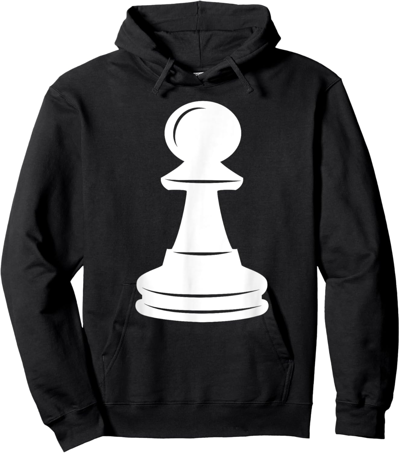 White Pawn Chess Piece Halloween Group Costume Chess Club Hoodie - Hoodie | Black