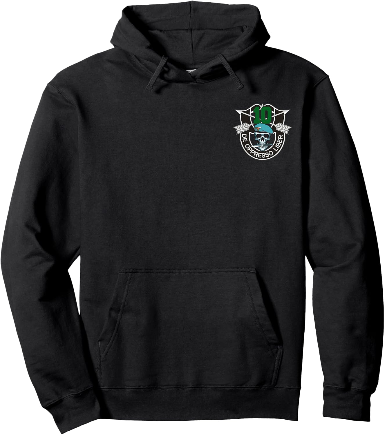 10th Special Forces Group 10th SFG Shirt - De Oppresso Liber Hoodie - Hoodie | Black