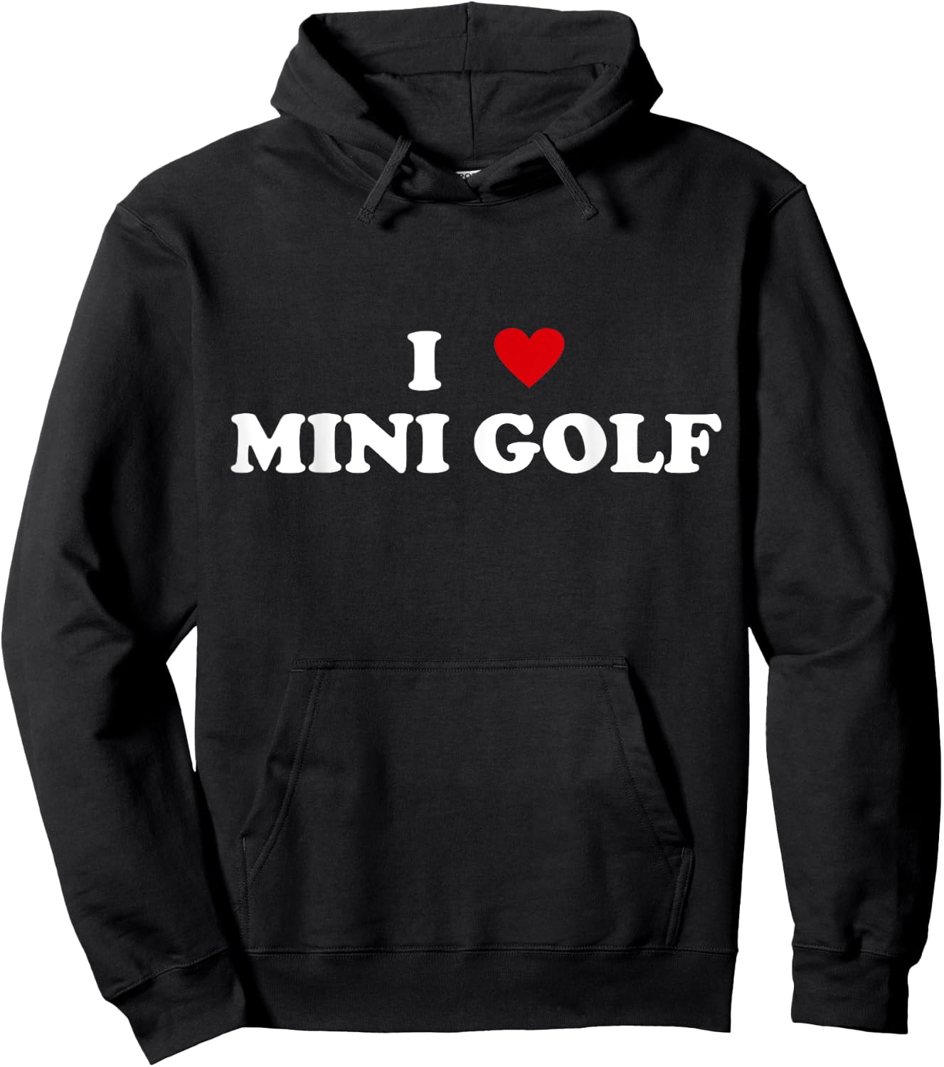 I Heart Mini golf player - I Love Mini Golf Hoodie - Hoodie | Black