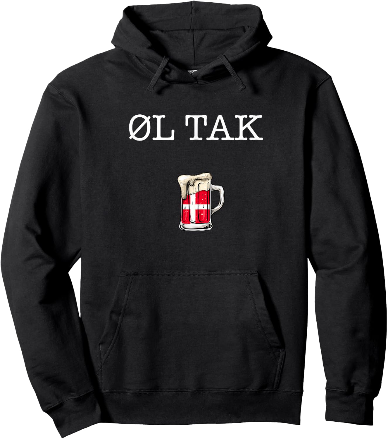 Ol tak, Denmark Beer bitte Danish Hoodie - Hoodie | Black