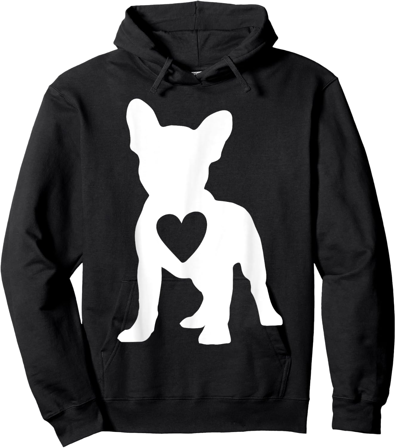 Love Frenchie Dogs Heart French Bulldog Dog Owner Gift Ideas Hoodie - Hoodie | Black