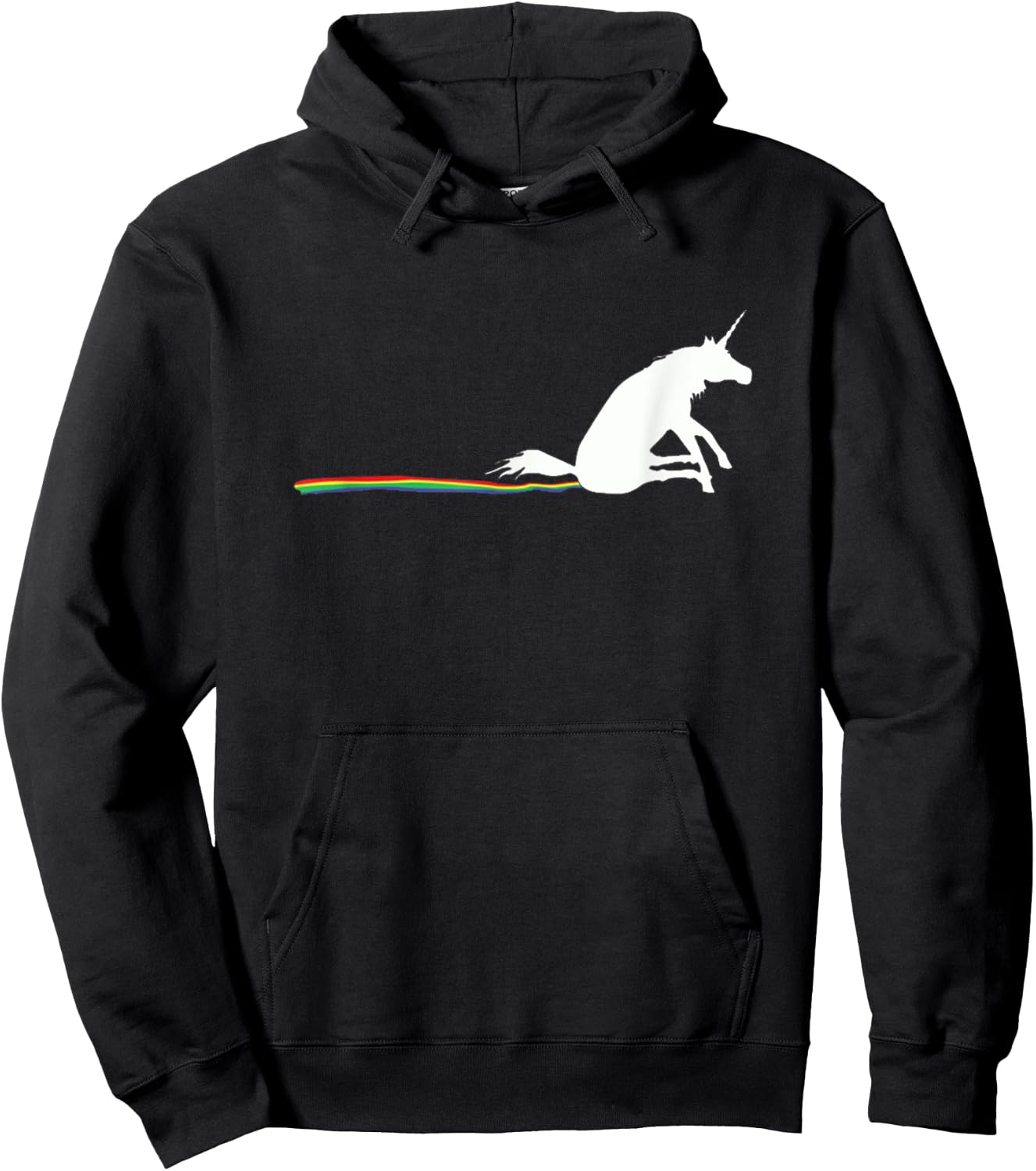 Unicorn Trail Rainbow Poop Hoodie - Hoodie | Black