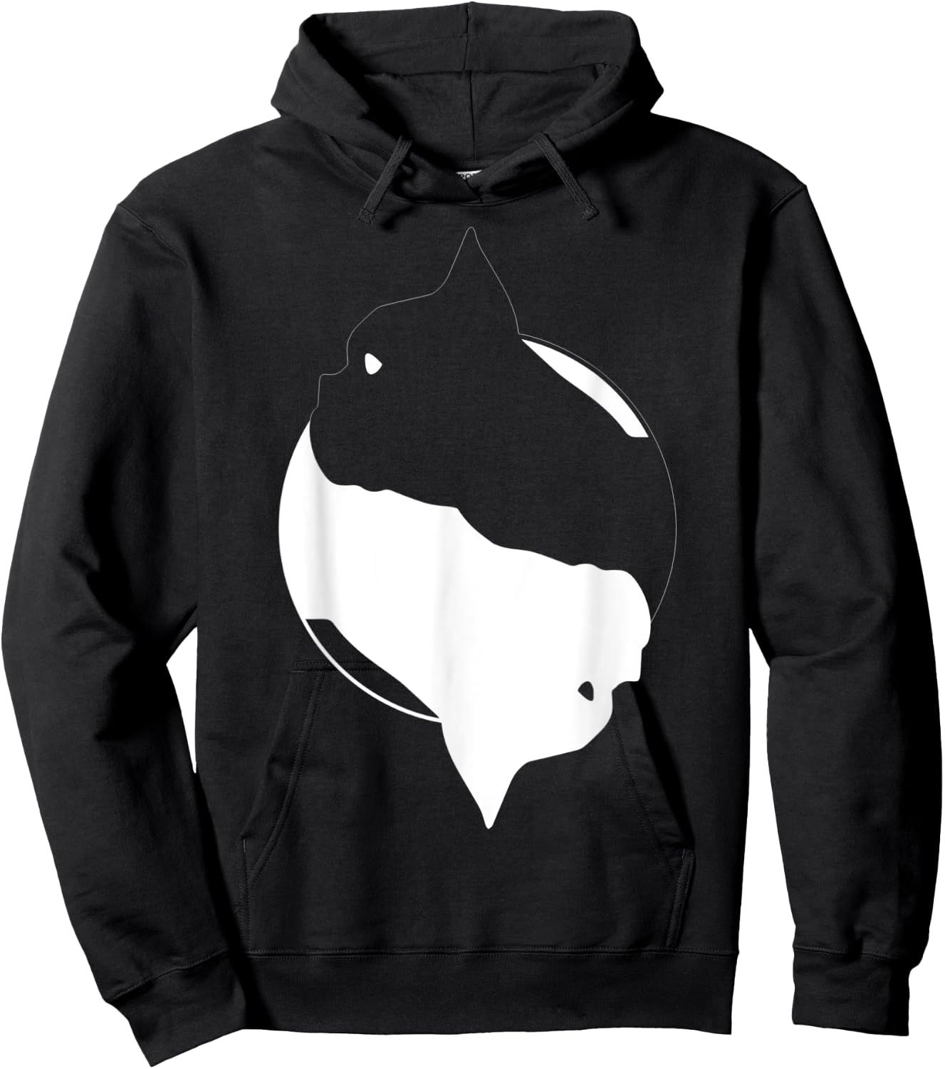 Yin Yang French Bulldog Funny Frenchie Symbol Meditation Hoodie - Hoodie | Black