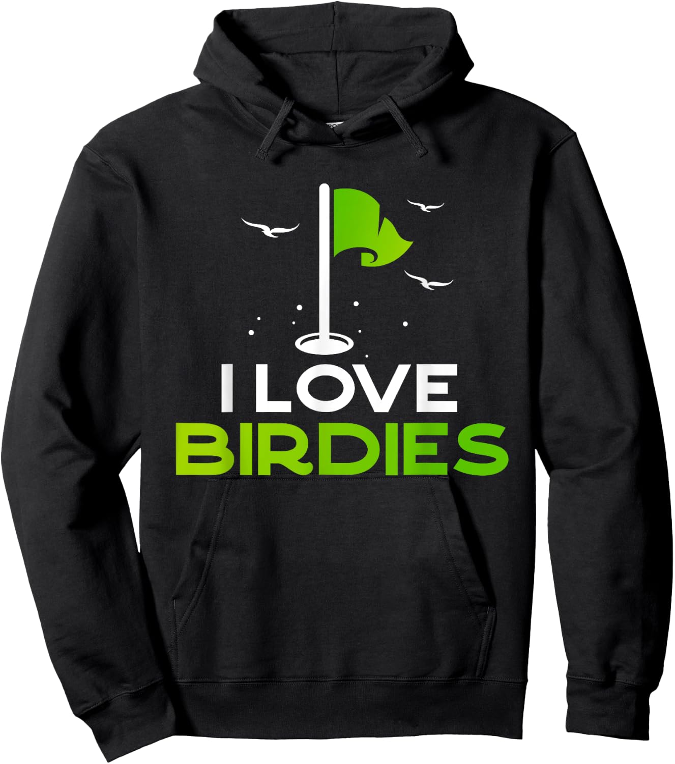 Talk Birdie To Me Funny Golf Pun Gift I Love Birdies Golfing Hoodie - Hoodie | Black