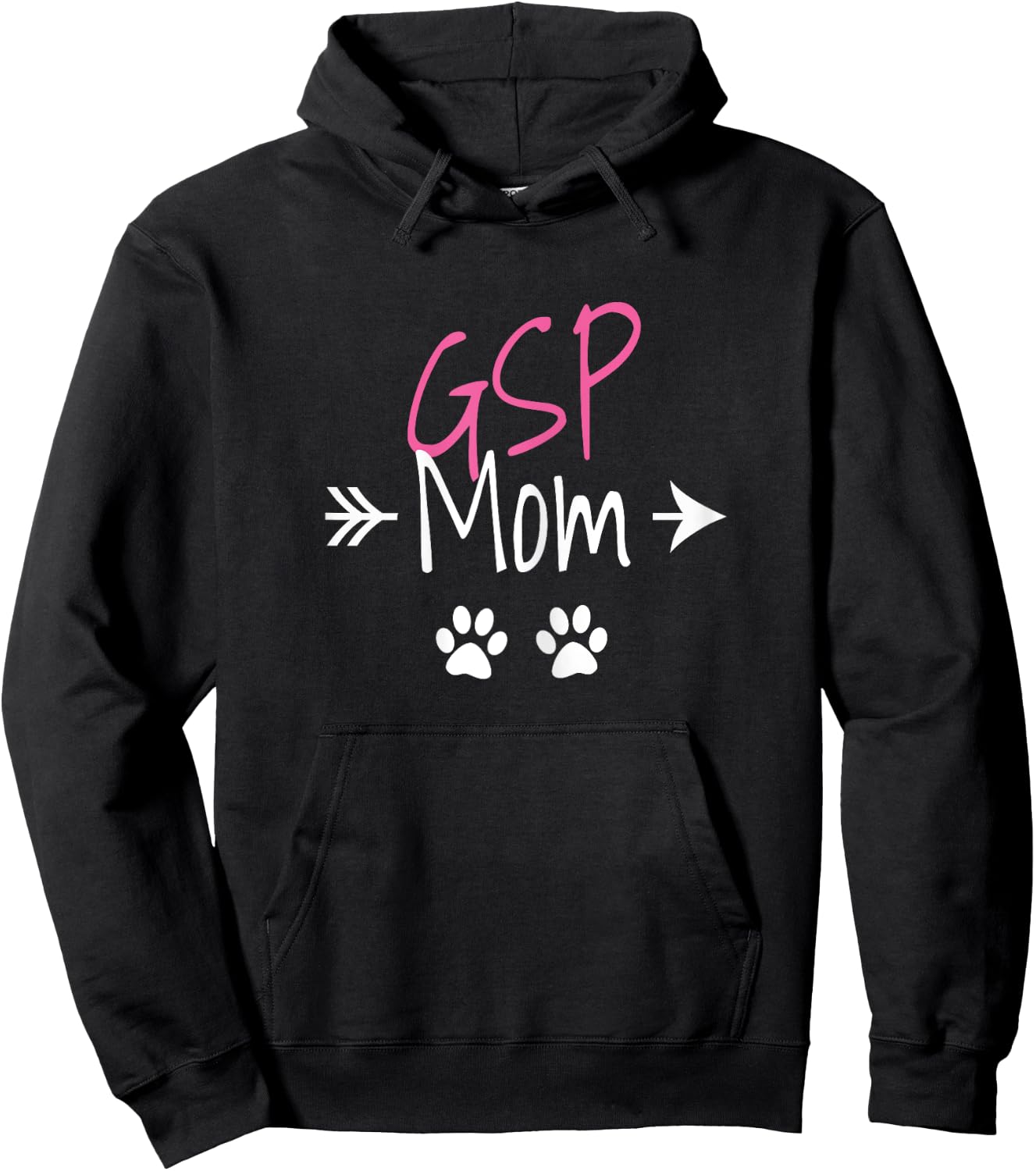 GSP Mom Funny German Shorthaired Pointer Dog Mom Hoodie - Hoodie | Black