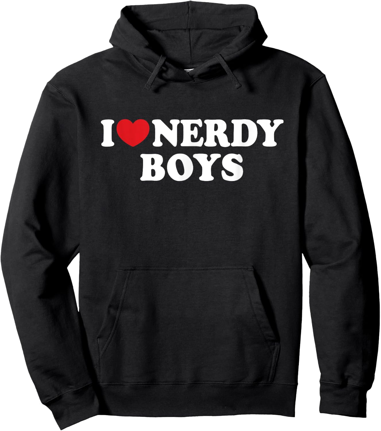 I Love Nerdy Boys I Heart Nerdy Boys Hoodie - Hoodie | Black
