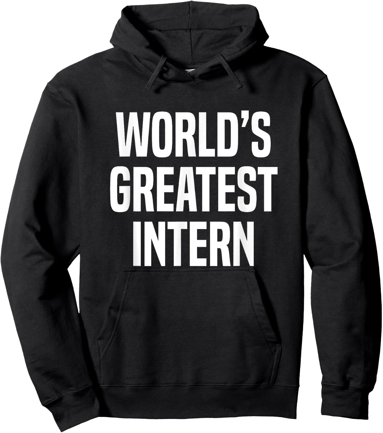 World's Greatest Intern Internship Hoodie - Hoodie | Black