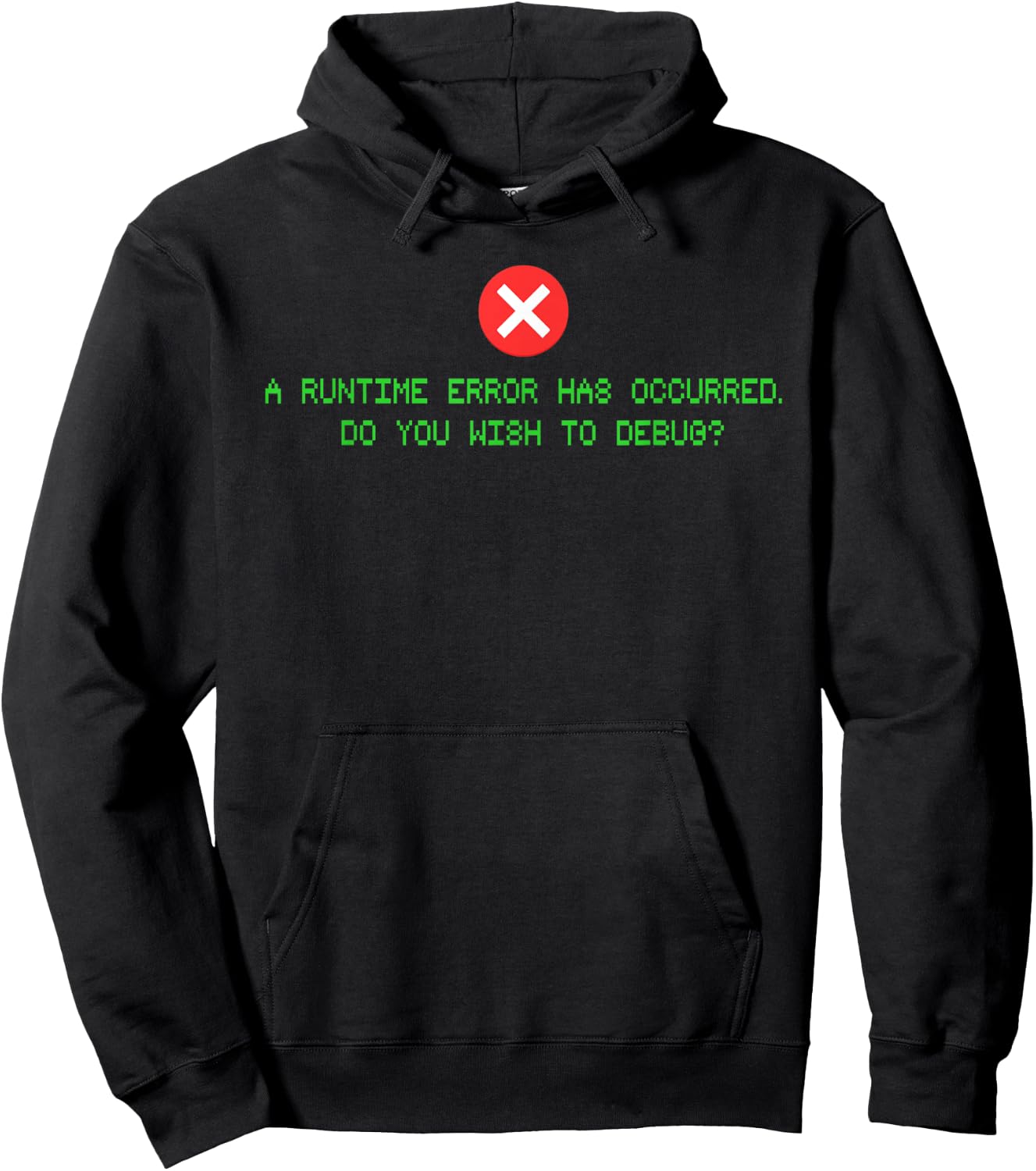 Computer Error Shirt for Programmer, Game Designer and Coder Hoodie - Hoodie | Black