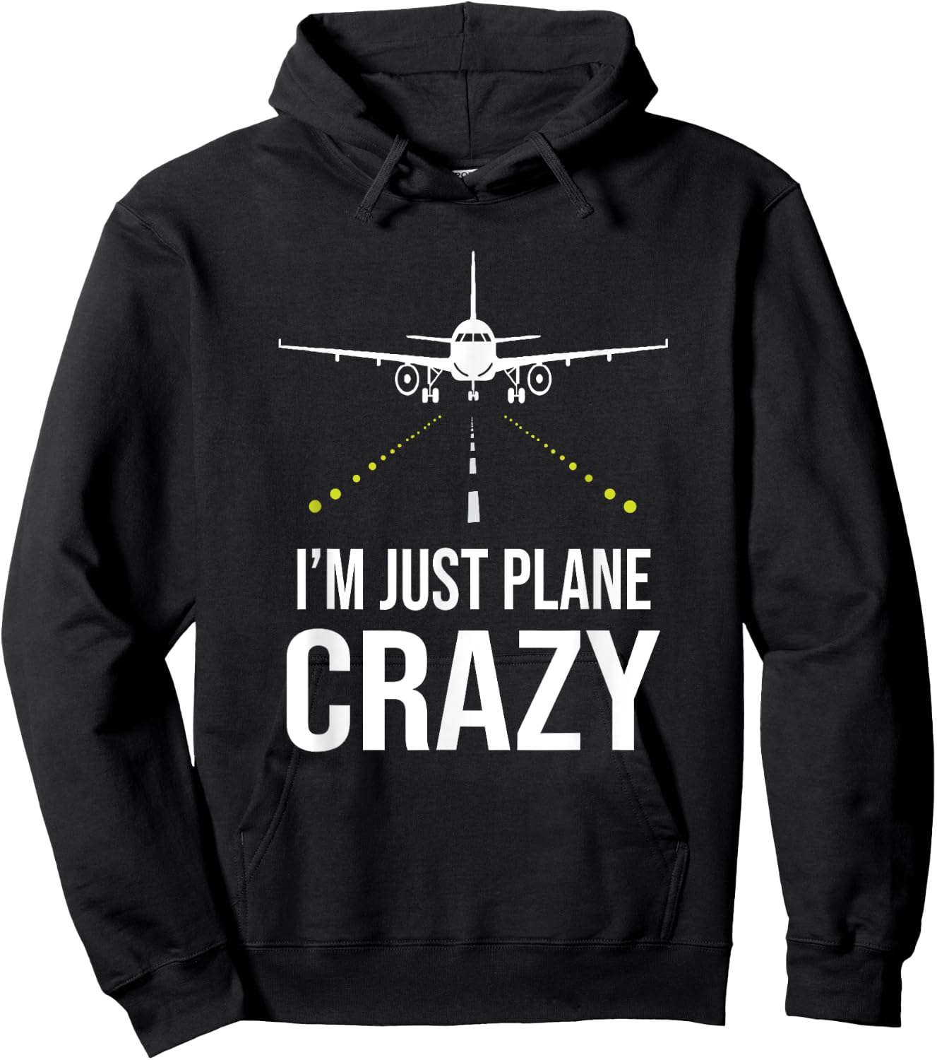 I'm Just A Plane Crazy Gift Plane Lover Pilot Aircrew Hoodie - Hoodie | Black