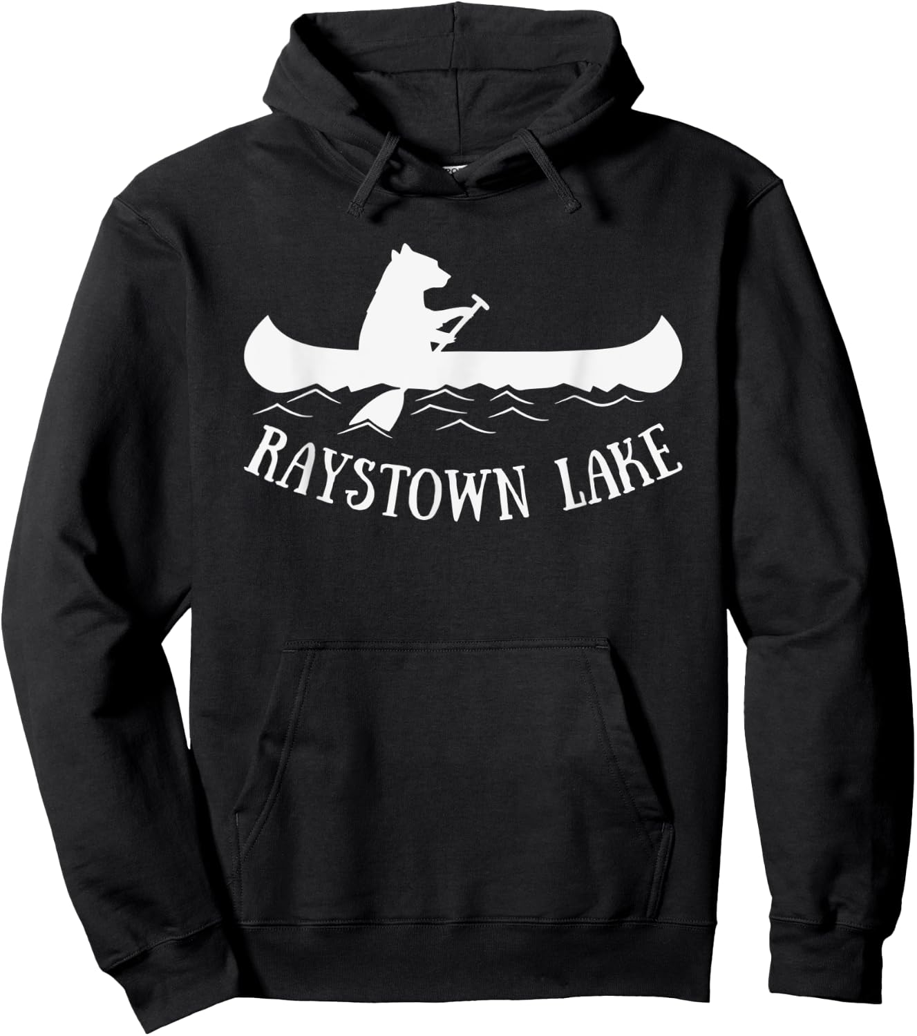 Raystown Lake Pennsylvania Bear Canoe gift Hoodie - Hoodie | Black