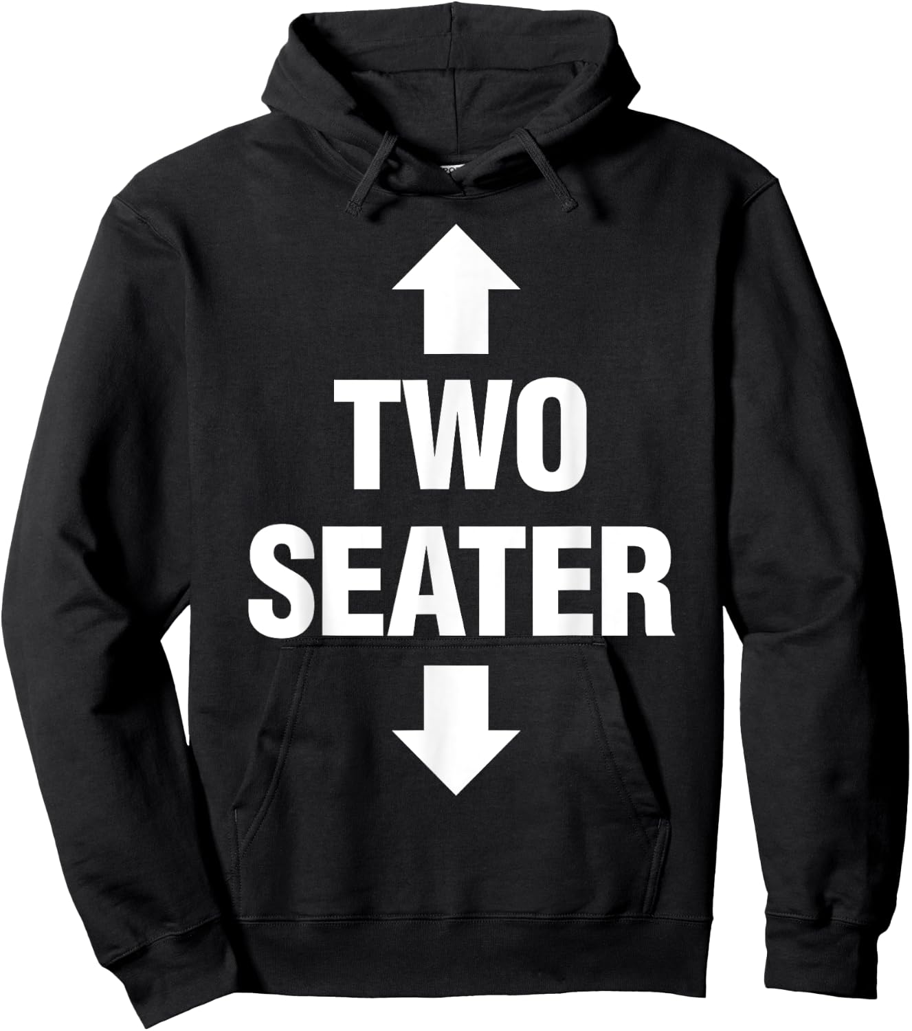 Two Seater Shirt Men's Adult Fetish Swinger Polygamy Gift Hoodie - Hoodie | Black