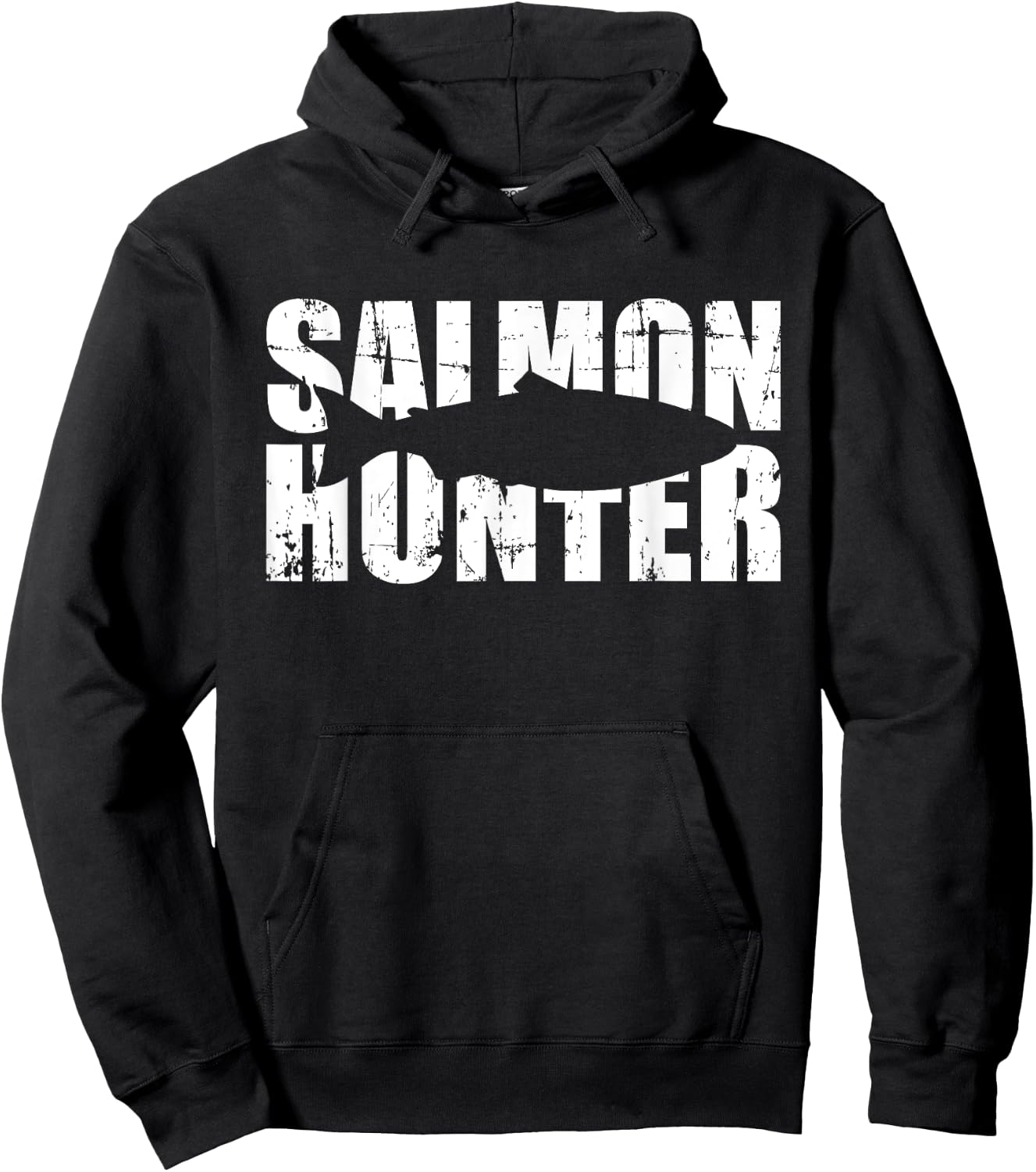 Salmon Hunter Fishing Hoodie - Hoodie | Black