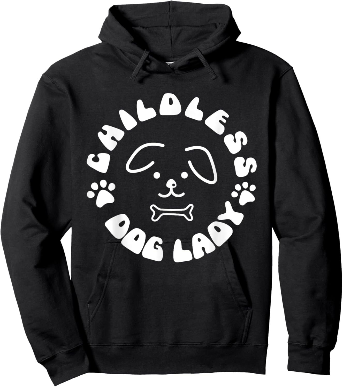 Childless Dog Lady Funny Vote 2028 USA Election Cat Ladies Hoodie - Hoodie | Black