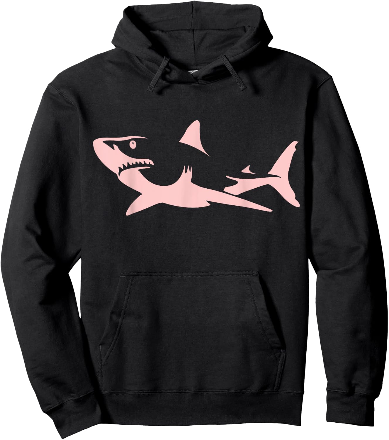 Pink Shark Hoodie - Hoodie | Black