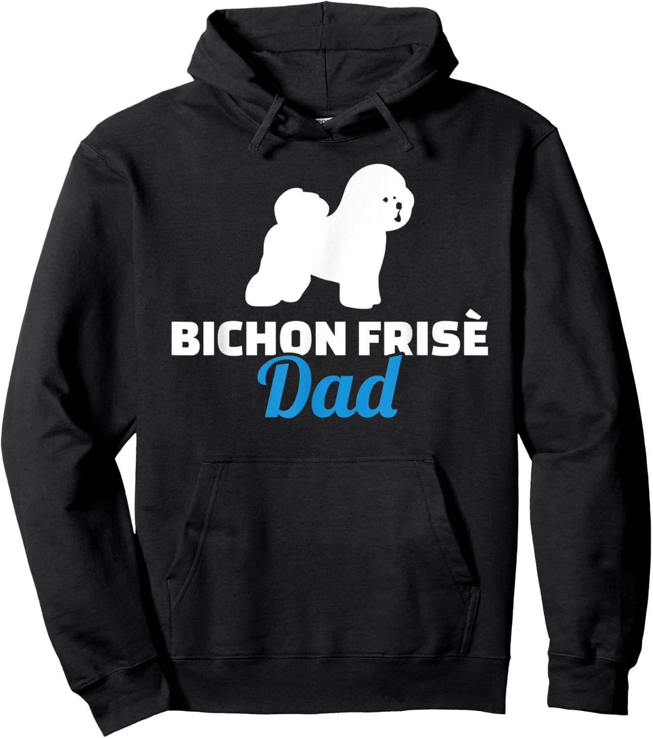 Bichon Frise dad Hoodie - Hoodie | Black