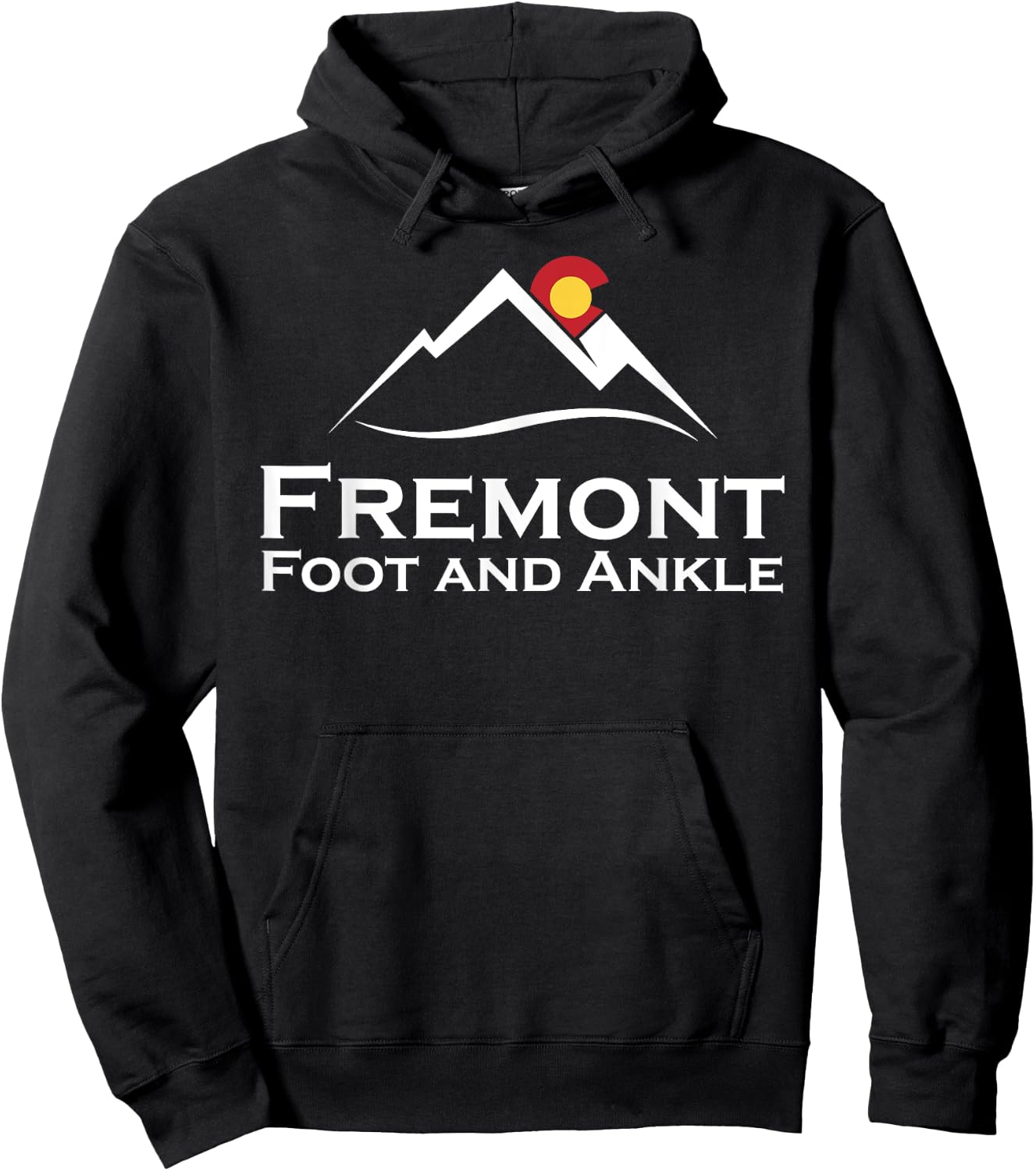 Fremont Foot & Ankle White Logo Hoodie - Hoodie | Black