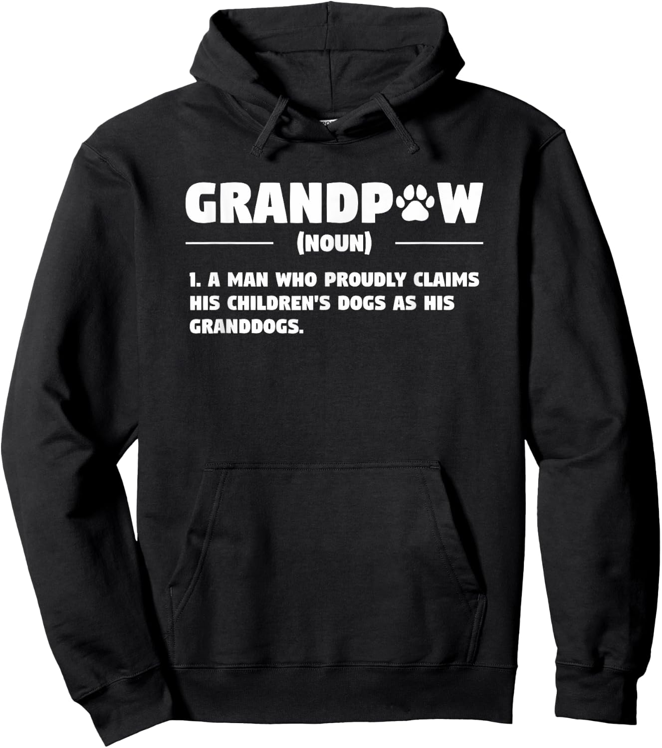 Grandpaw Dog Gifts Grandpa Animal Dogs Grandfather Pet lover Hoodie - Hoodie | Black