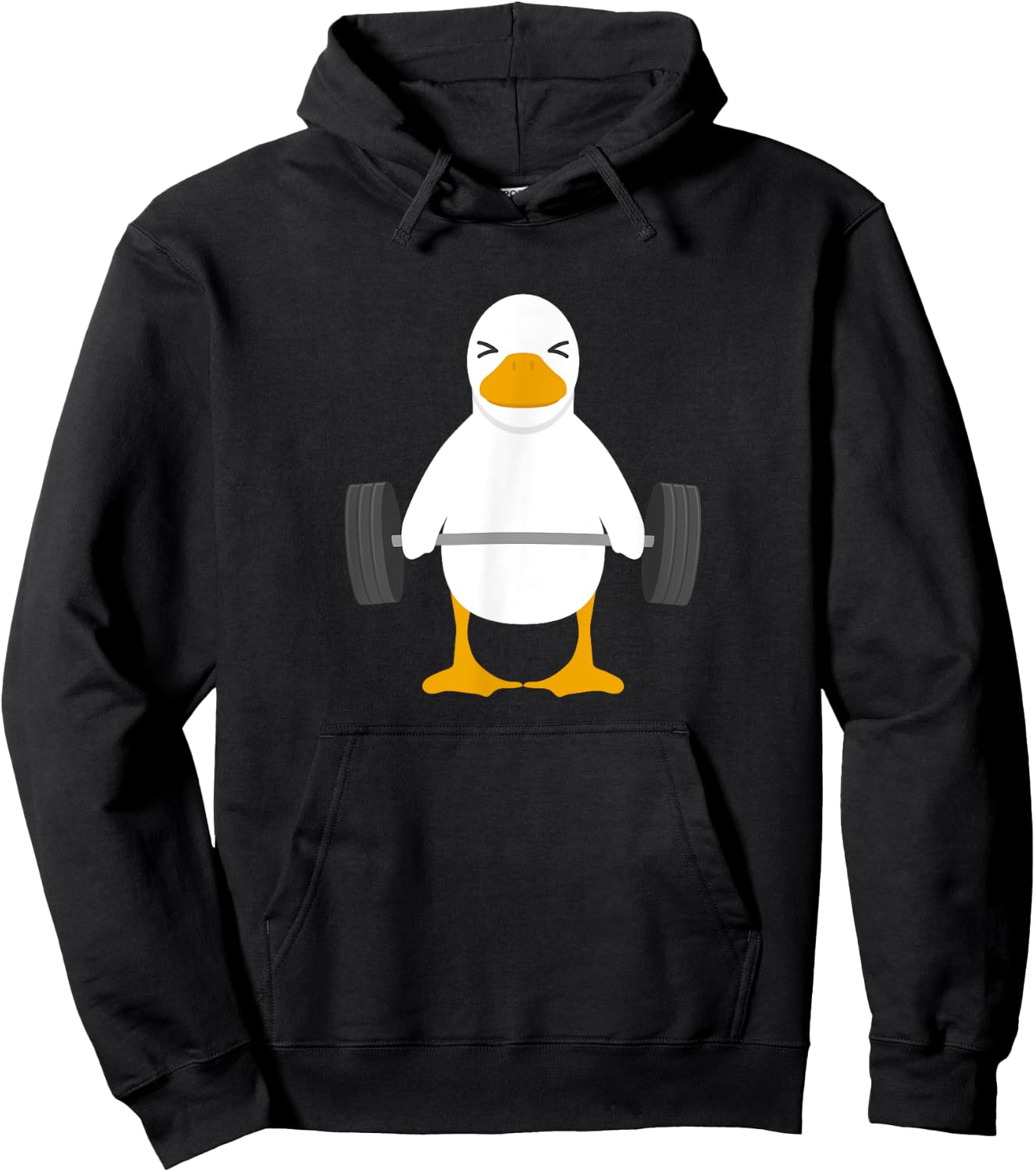 Duck Deadlift Design - Weight Lifting Gym Workout Hoodie - Hoodie | Black