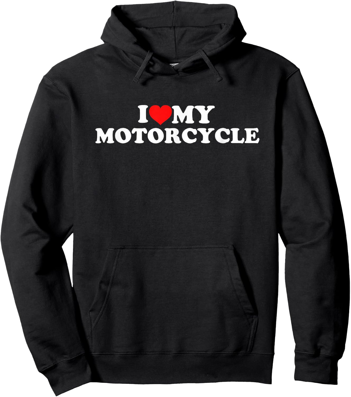 I Love My Motorcycle Hoodie - Hoodie | Black
