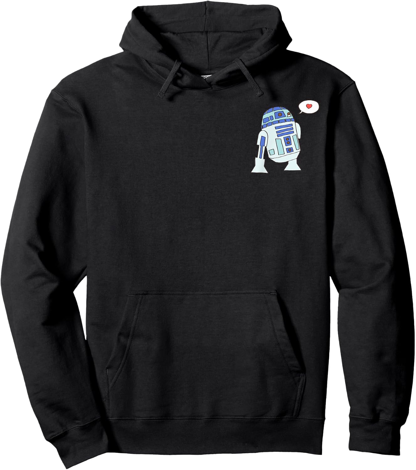 Amazon Essentials Star Wars Valentine's Day Love from R2-D2 Hoodie - Hoodie | Black
