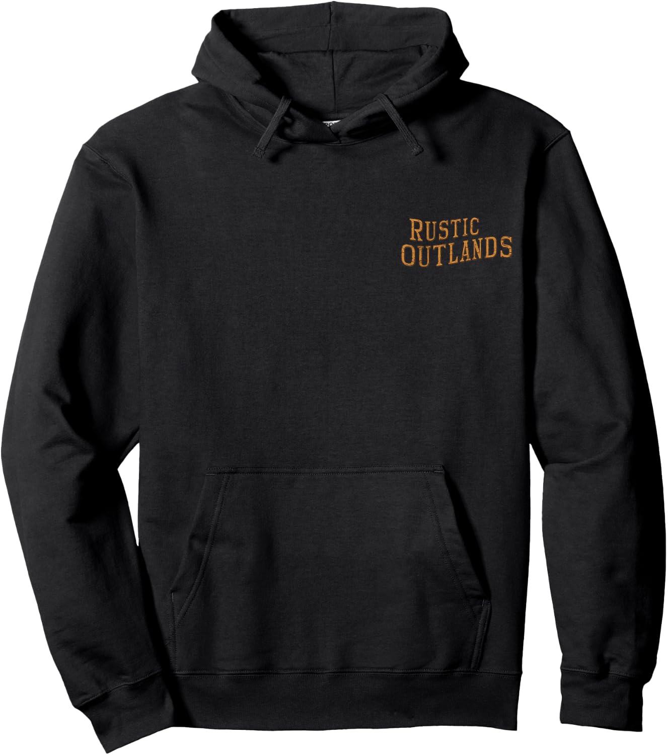 Rustic Outlands Country Western Ranch Logo Hoodie - Hoodie | Black