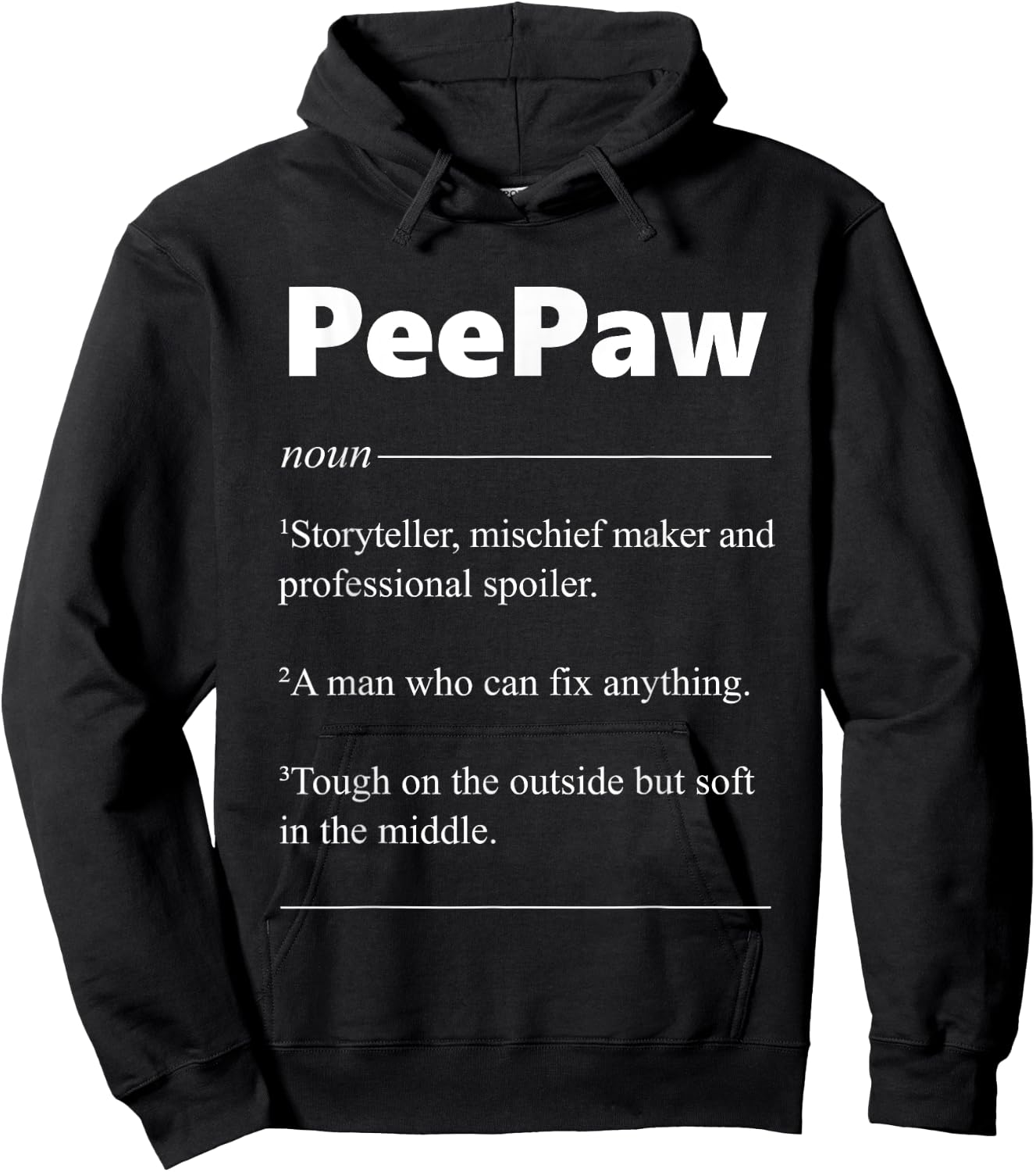 PeePaw Definition Funny PeePaw Gift Hoodie - Hoodie | Black