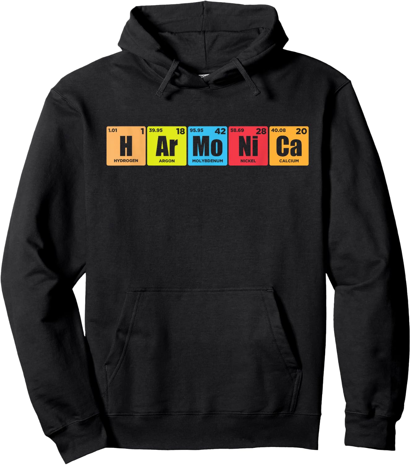 Harmonica Vintage Retro Funny Harmonica Player Gift Hoodie - Hoodie | Black