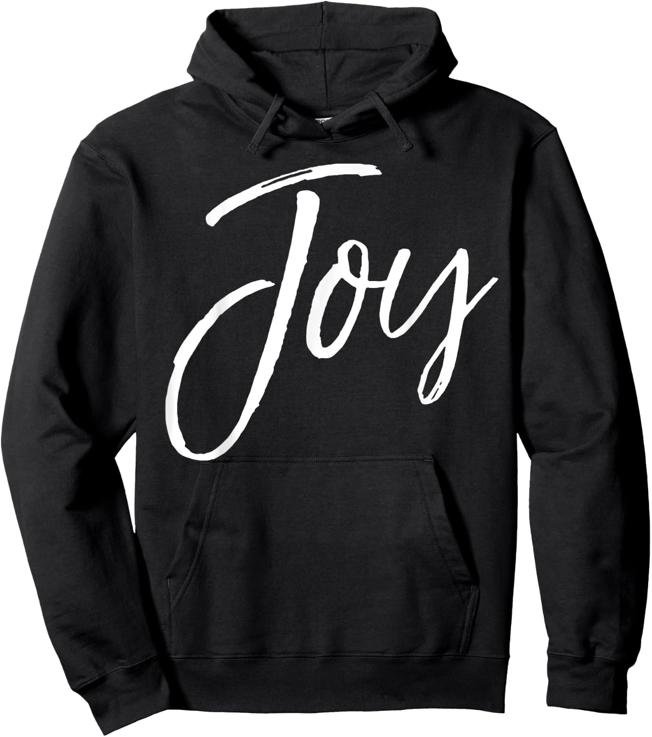 Joy Quote Happy Gift Cute Happiness Saying Joy Hoodie - Hoodie | Black