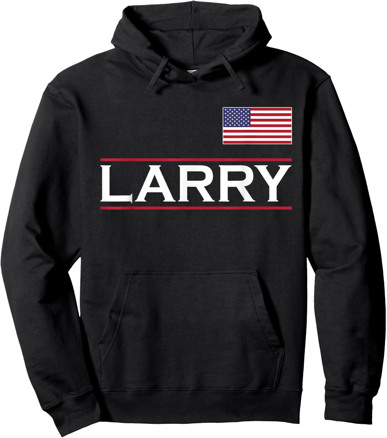 LARRY Personalized Name Funny Birthday Gift Hoodie - Hoodie | Black