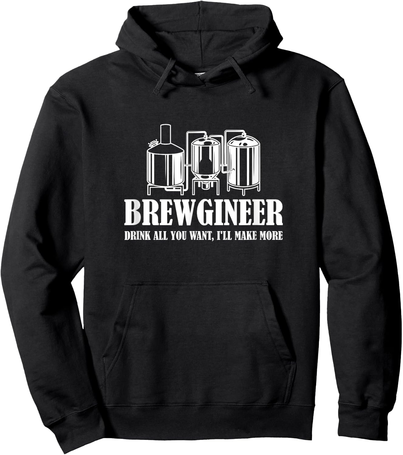 Brewgineer Craft Beer Breewing Engineer Hoodie - Hoodie | Black