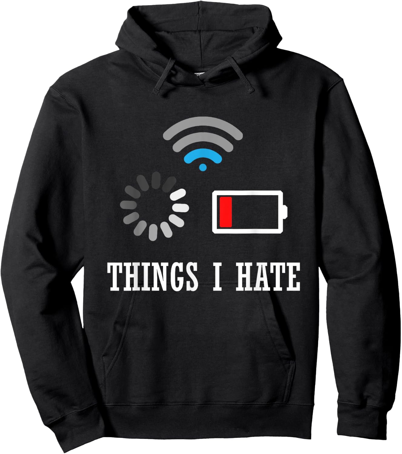 Things I Hate Programmer Gamer Computer Nerd-Fun Gift Hoodie - Hoodie | Black