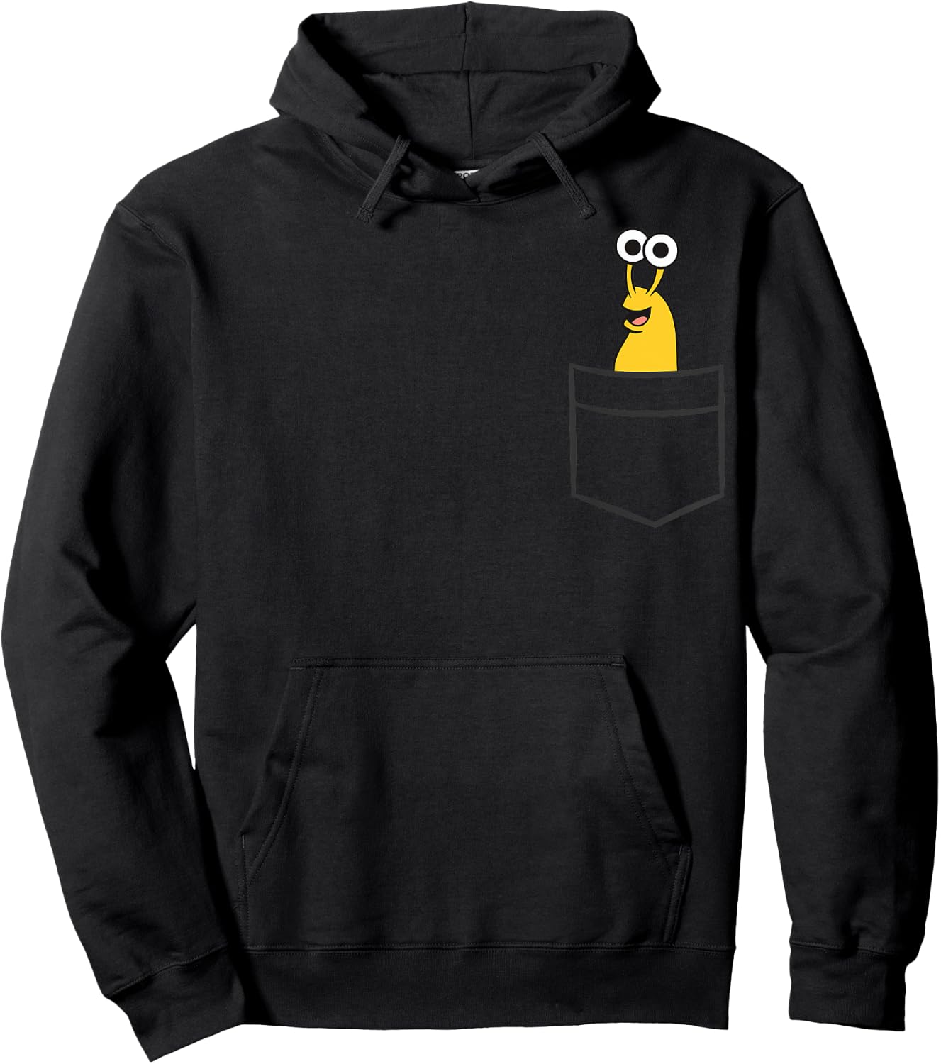 Banana Slug In A Pocket Funny Pocket Banana Slug Hoodie - Hoodie | Black