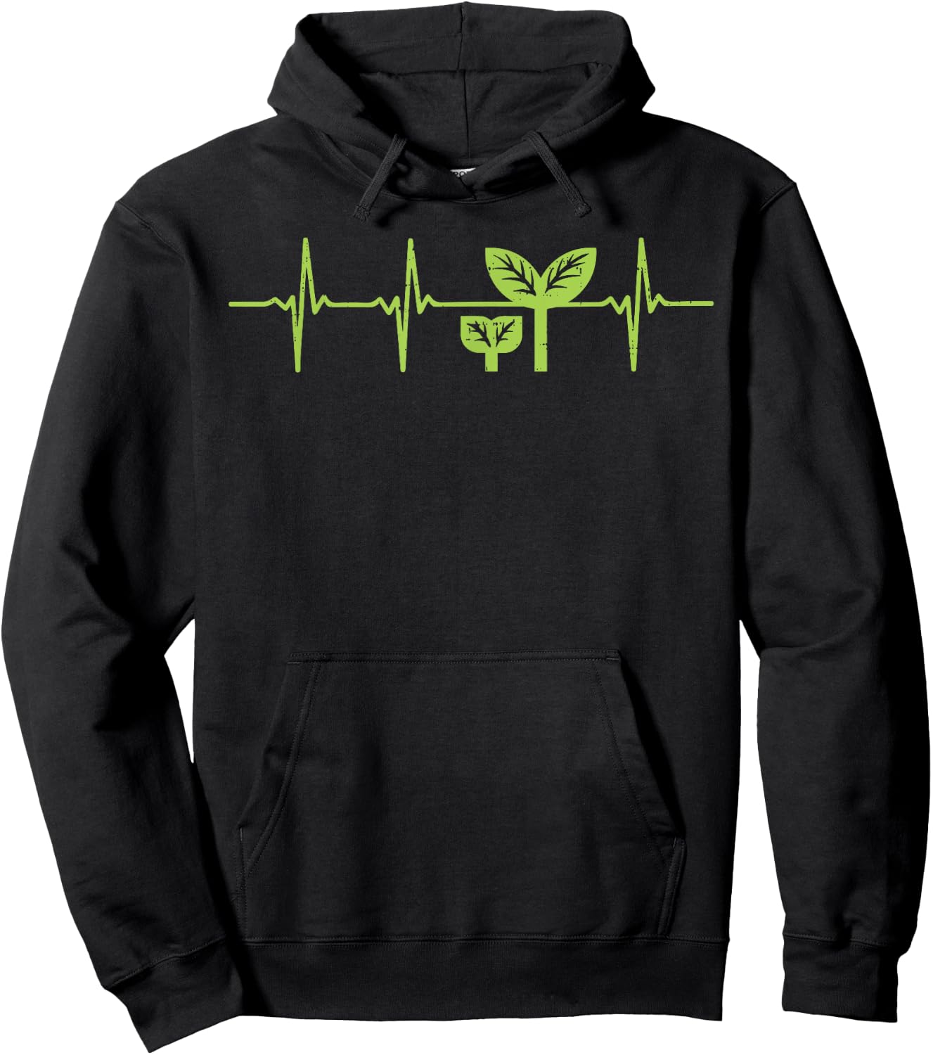 Earth Day Shirt Pro Environment Plant Heartbeat Gift Hoodie - Hoodie | Black