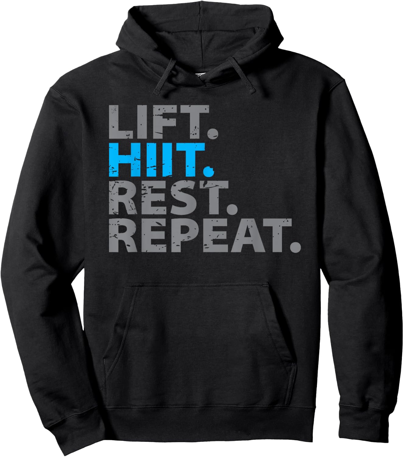 Lift Hiit Rest Repeat Hoodie - Hoodie | Black