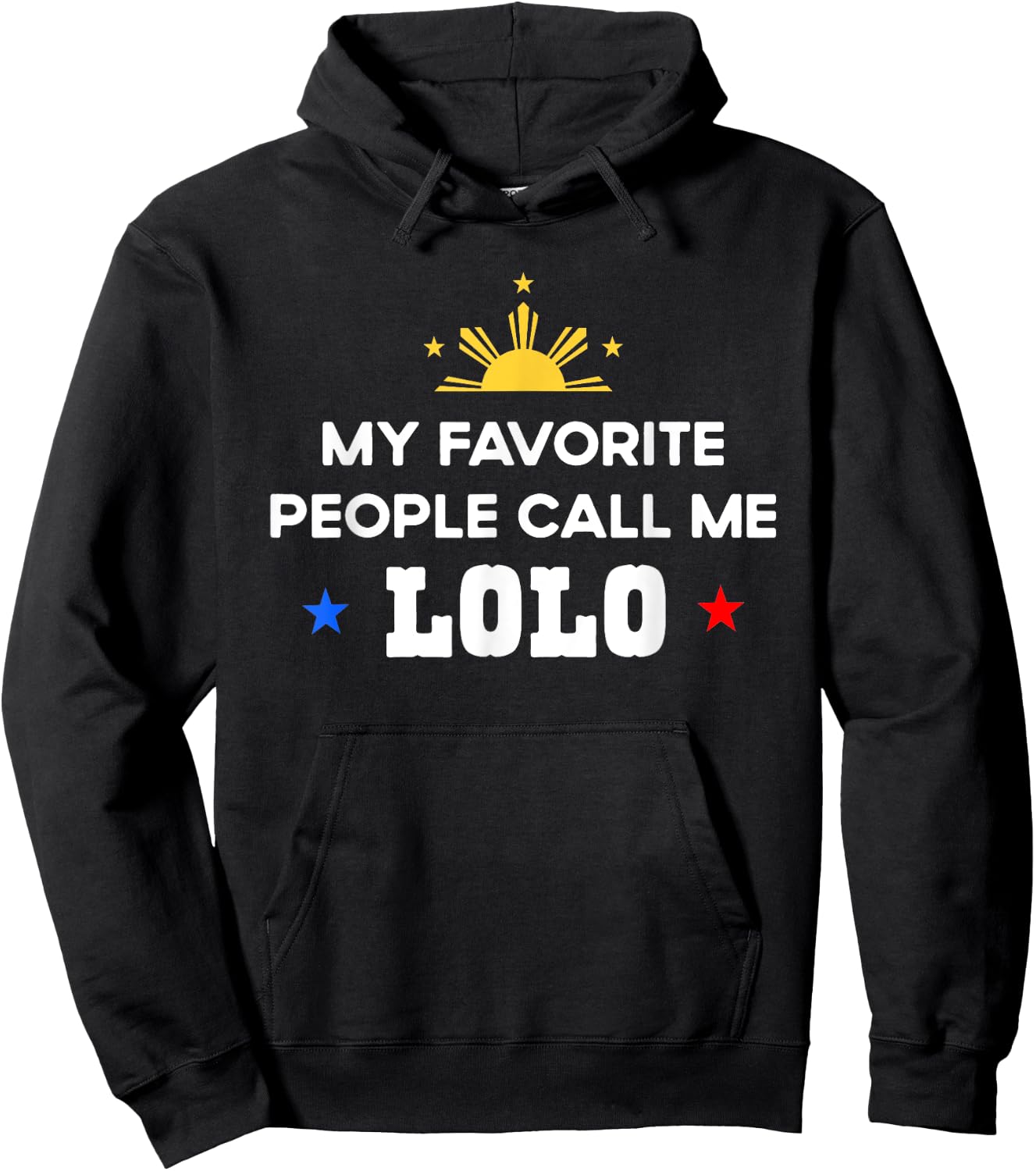 My Favorite People Call Me Lolo Filipino Grandpa Hoodie - Hoodie | Black