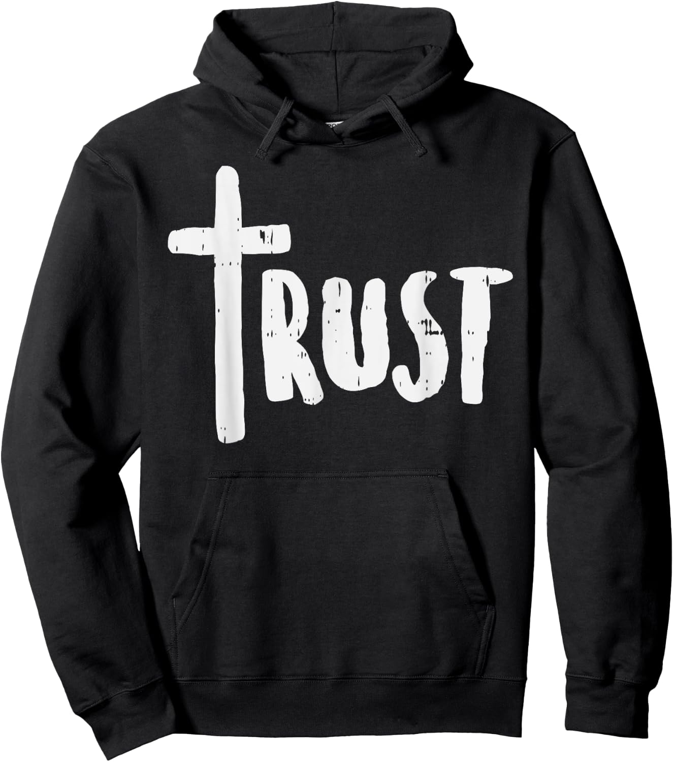 Trust Cross God Jesus Christ Faith Religious Christian Gift Hoodie - Hoodie | Black