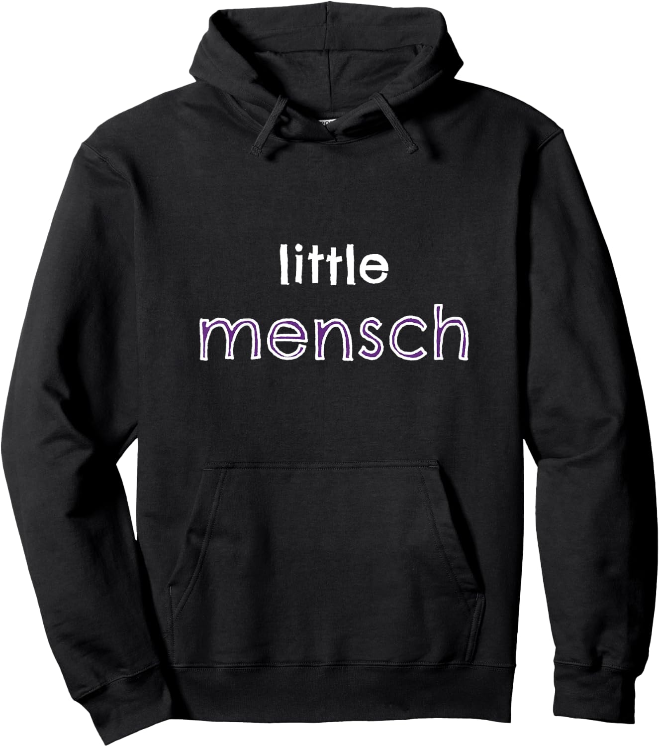 Little Mensch -- youth sizes for boys, girls, toddlers Hoodie - Hoodie | Black