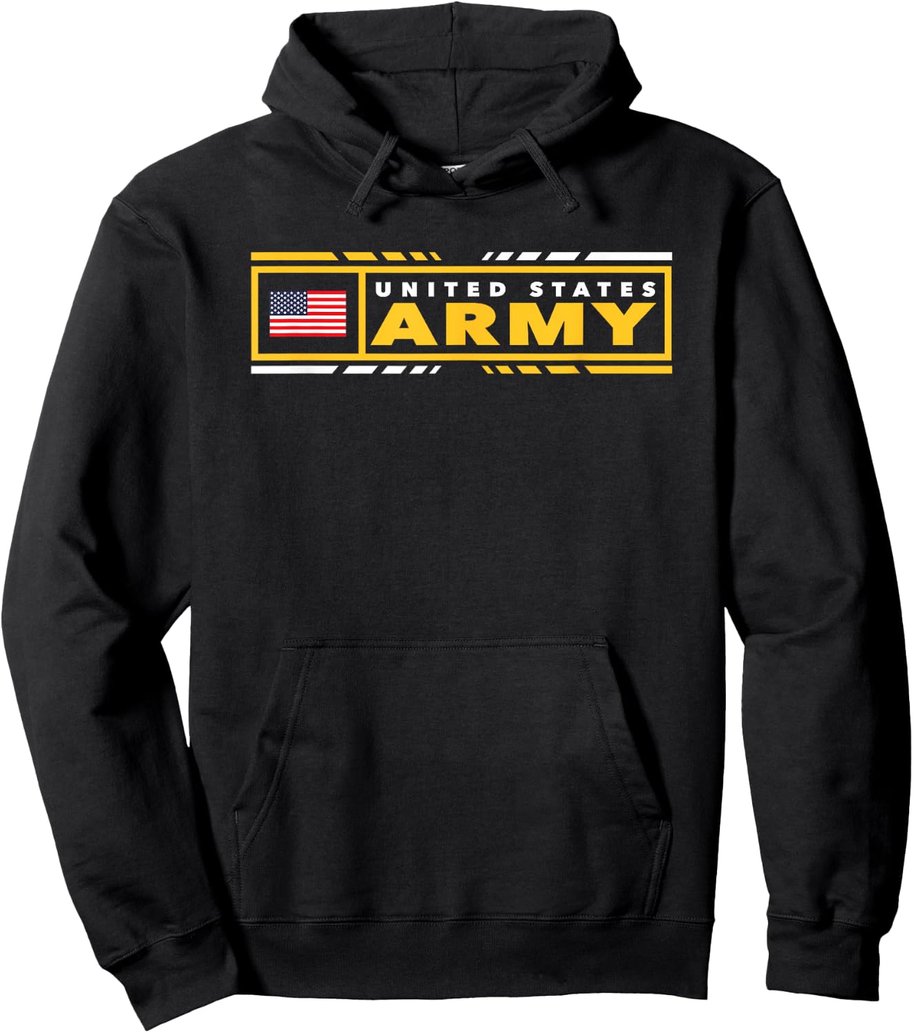 Army United States Military Zone Black Officially Licensed Hoodie - Hoodie | Black