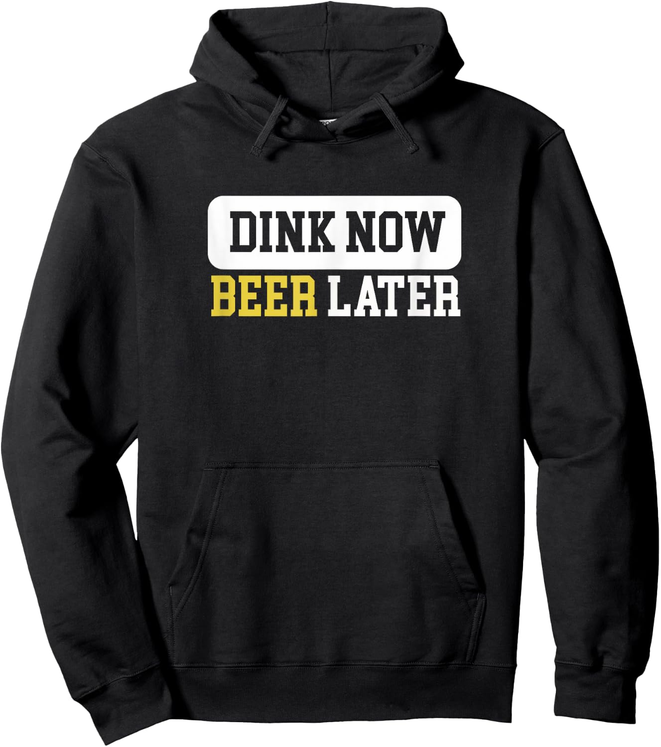 Beer Dink Funny Pickleball Hoodie - Hoodie | Black