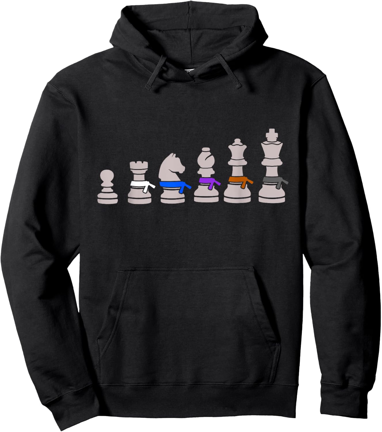 Funny Chess Jujitsu For BJJ Fighter Gift Men Women And Kids Hoodie - Hoodie | Black